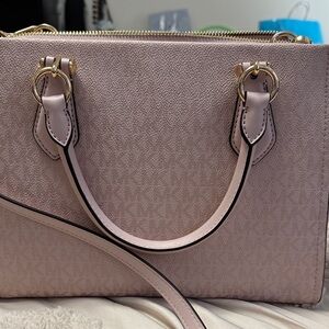 Women’s Blush Pink Tote Handbag - Gold Hardware